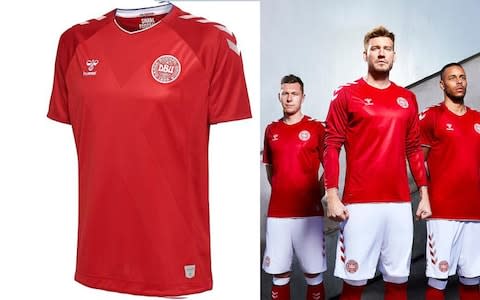 Denmark 2018 World Cup home kit - Credit: Hummel