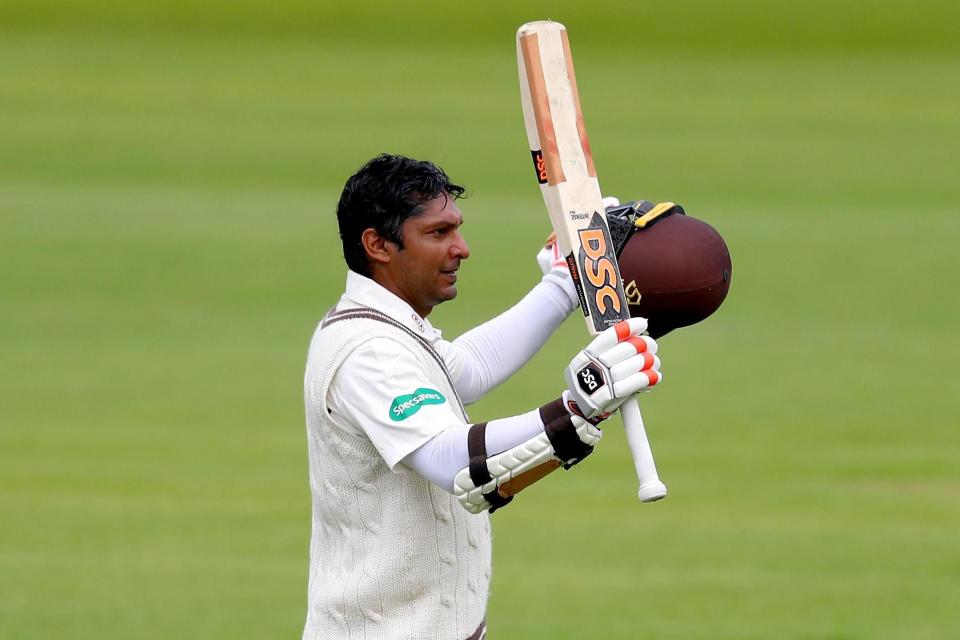 Thrilling draw: Sangakkara scored twin centuries against Middlesex at Lord's: Getty Images