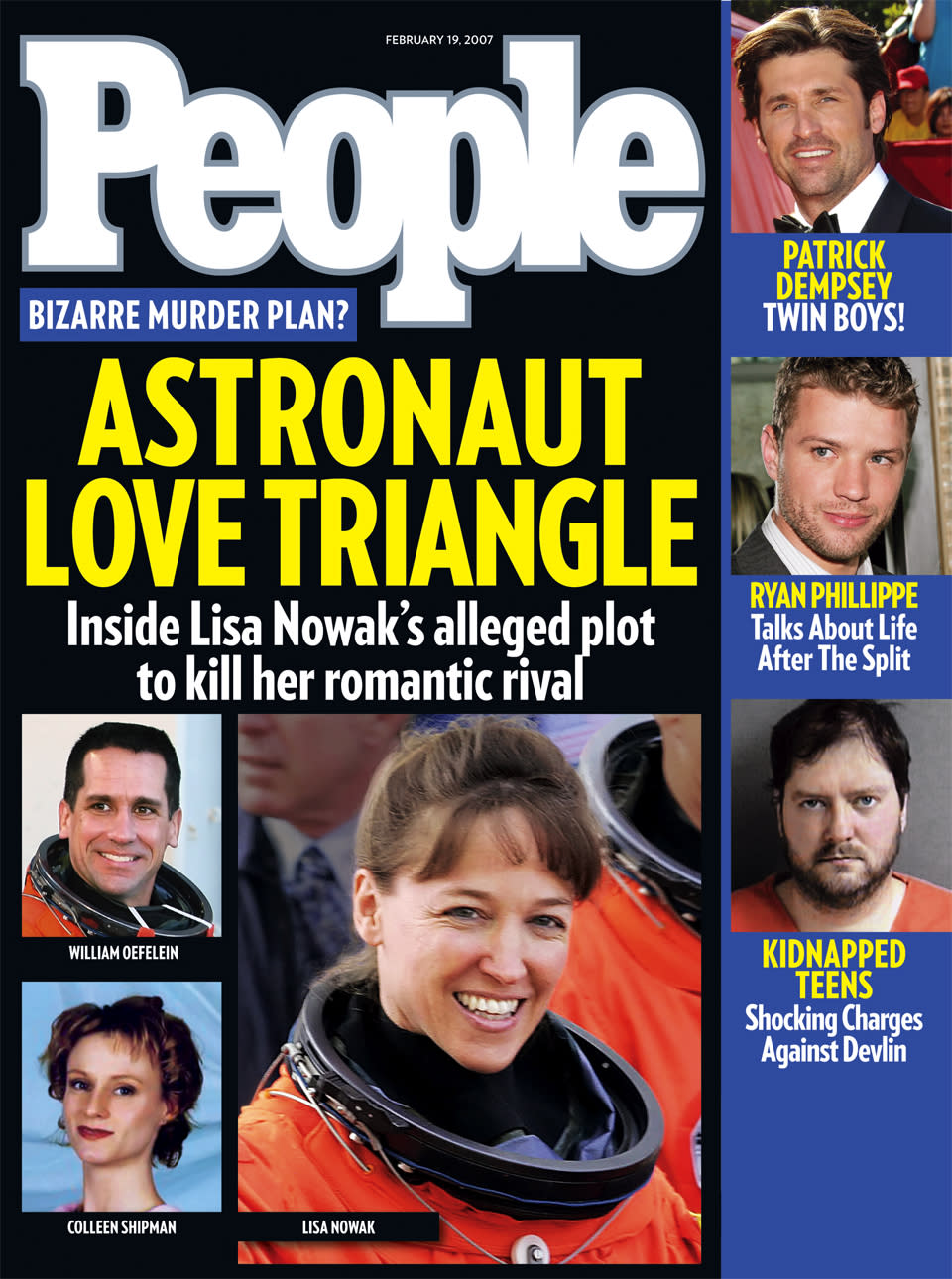 <p>More than 10 years ago, Lisa Nowak, a former space shuttle astronaut, drove 14 hours from Houston to Orlando and pepper sprayed then-Air Force captain Colleen Shipman in an airport parking lot. Her motive? Shipman was the new girlfriend of her ex-boyfrriend. "Nobody knew she had this infatuation thing going on," Shipman, speaking about Nowak, told PEOPLE. After the incident, the world learned that Nowak felt scorned by fellow astronaut Bill Oefelein, who told investigators he had ended a relationship with her as his romance with Shipman became more serious. As part of a plea agreement, Nowak pleaded guilty to burglary and misdemeanor battery, although she was initially arrested on charges of attempted murder and kidnapping. She served two days in jail and was sentenced to a year of probation along with 50 hours of community service.</p>