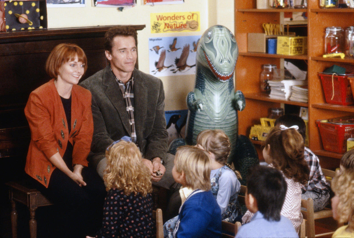 Pamela Reed, Arnold Schwarzenegger in Kindergarten Cop (Alamy)