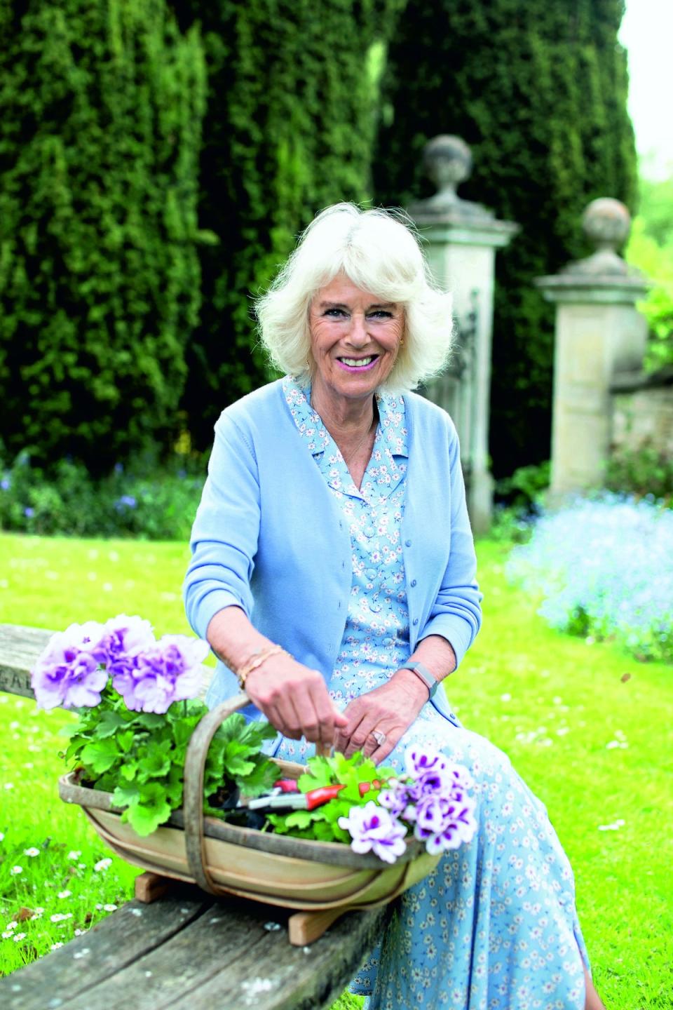 Handout photo issued by Future Plc  of a portrait of the Duchess of Cornwall taken by the Duchess of Cambridge, at Raymill in Wiltshire, for a special royal edition of Country Life magazine (PA)