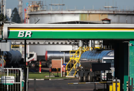 The entrance of the Petrobras Alberto Pasqualini Refinery is seen in Canoas, Brazil May 2, 2019. Picture taken May 2, 2019. REUTERS/Diego Vara