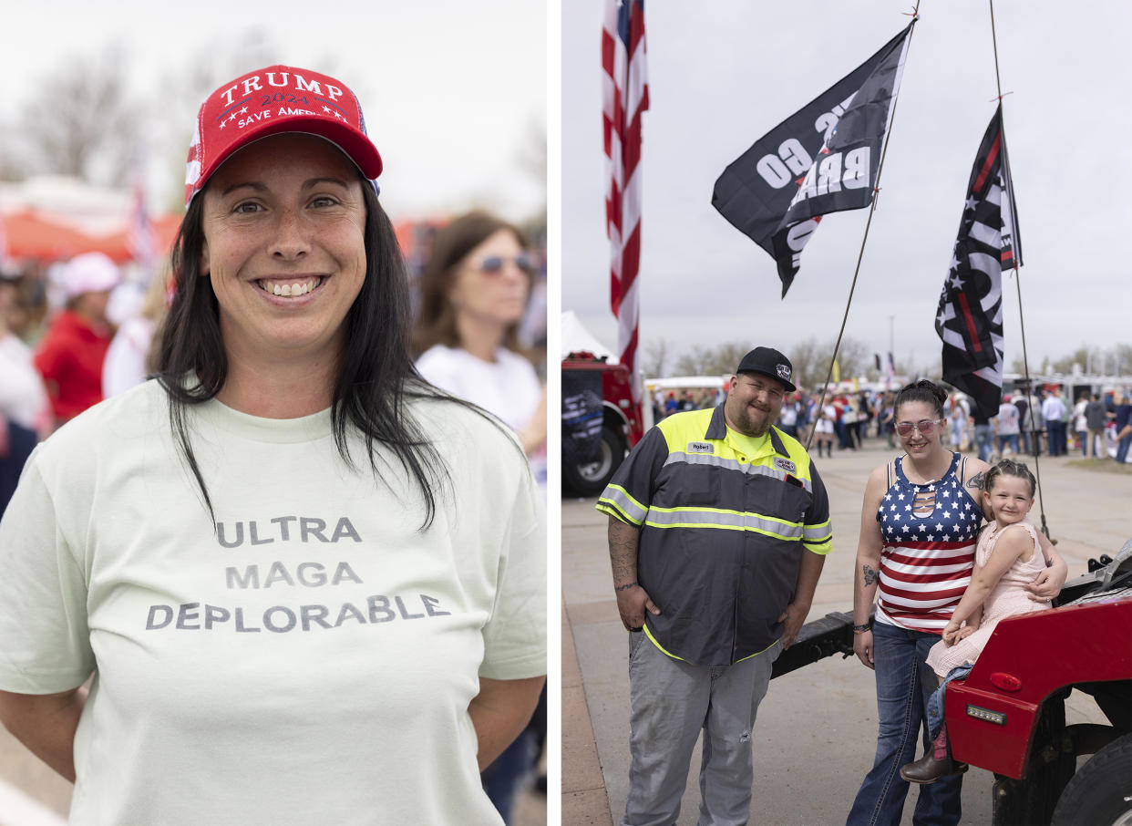 Trump Rally attendees (David Stubbs for NBC News)