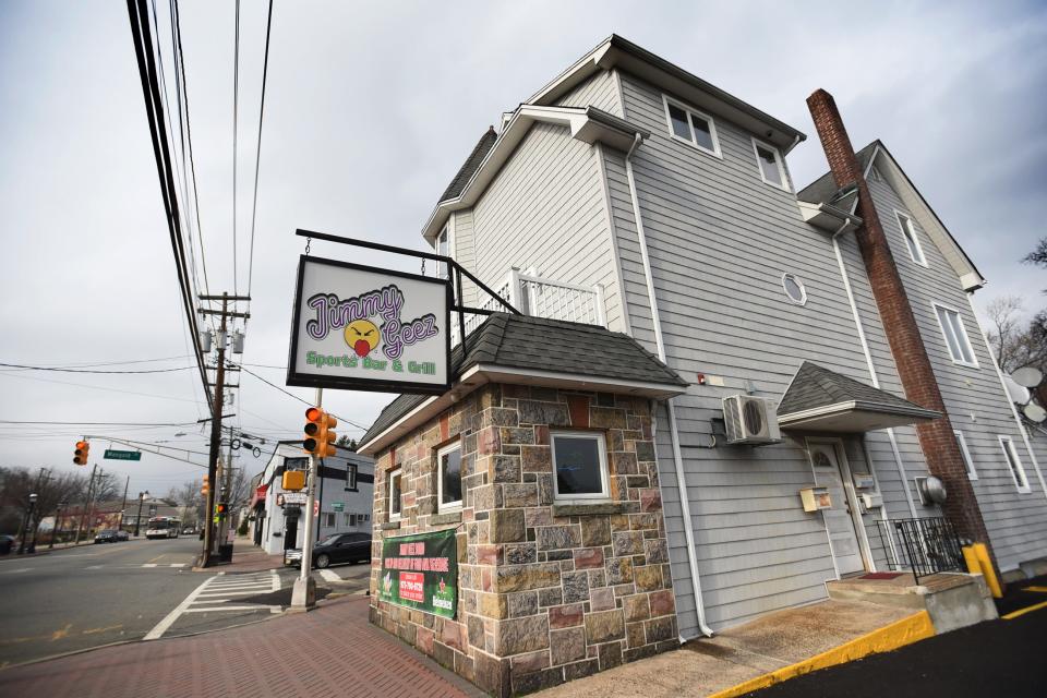 Exterior shot of Jimmy Geez Sports Bar & Grill in Haledon on 03/30/20. 