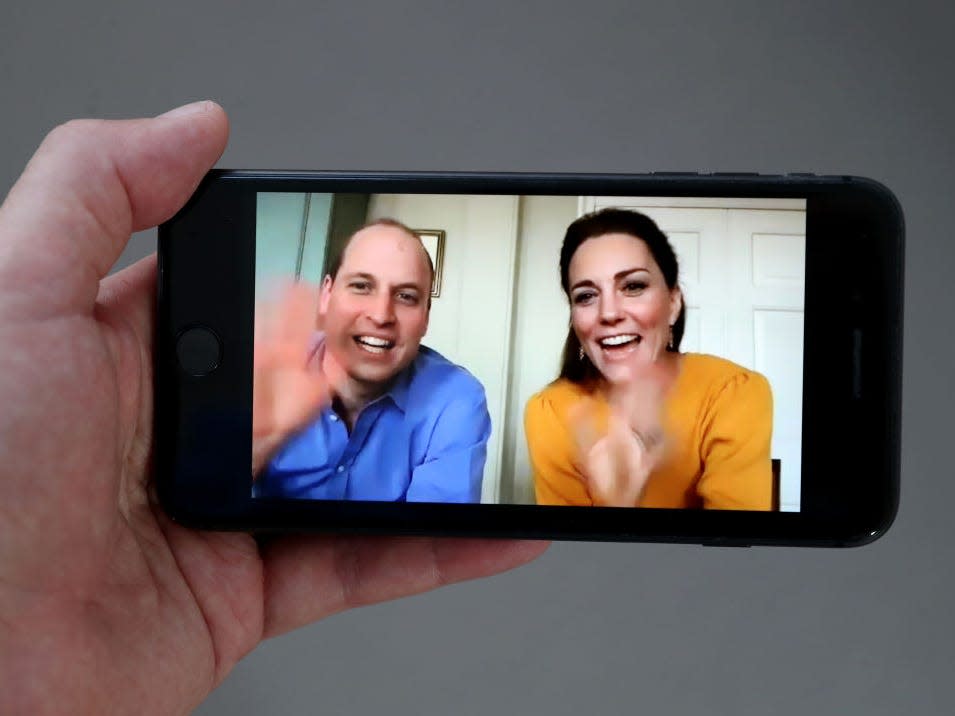 prince william kate middleton video call