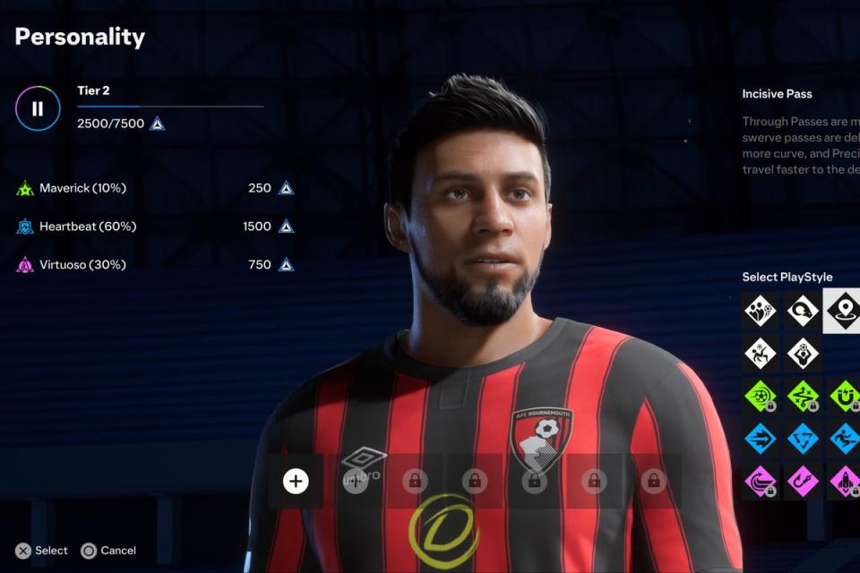 You can unlock and apply the new Play Styles to your player in career mode (Electronic Arts Inc.)