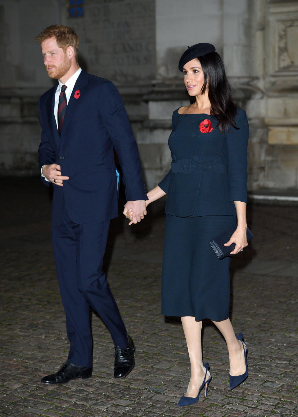 Prince Harry and Meghan at the Centenary of the Armistice Service last month. Source: Getty