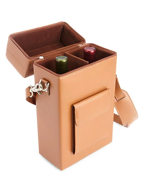 11) Leather Double Wine Carrying Case