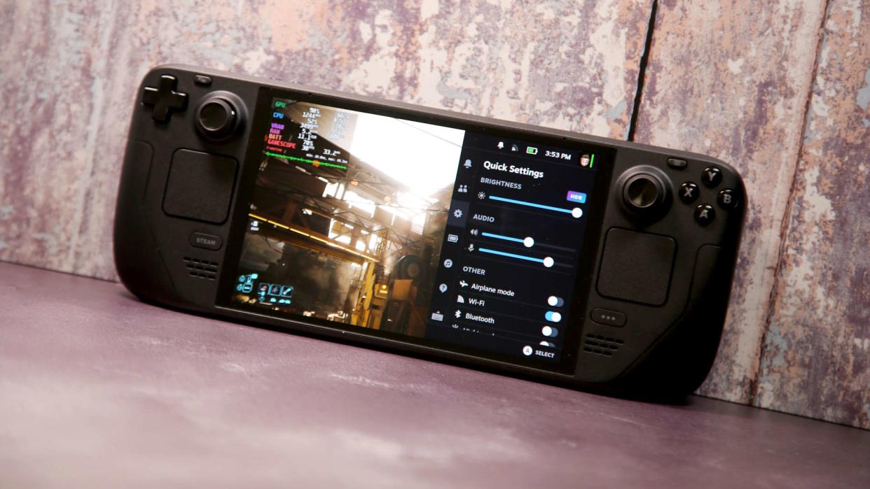  Valve Steam Deck OLED handheld PC. 