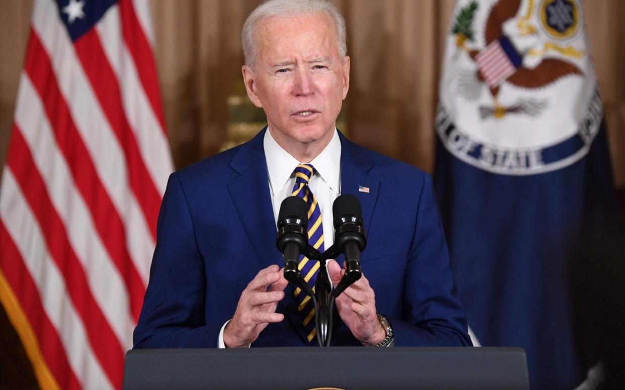 President Biden speaking - SAUL LOEB/AFP via Getty Images