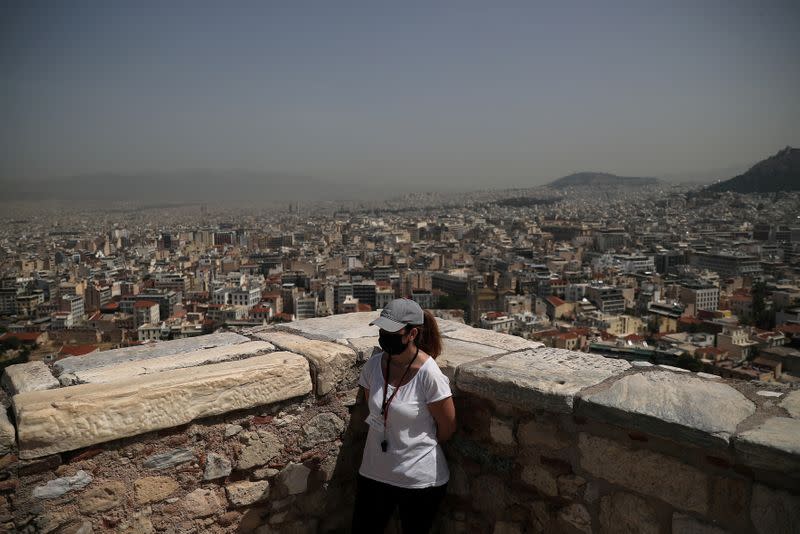 Opening of the Acropolis archaeological site, following the easing of measures against the spread of the coronavirus disease (COVID-19)