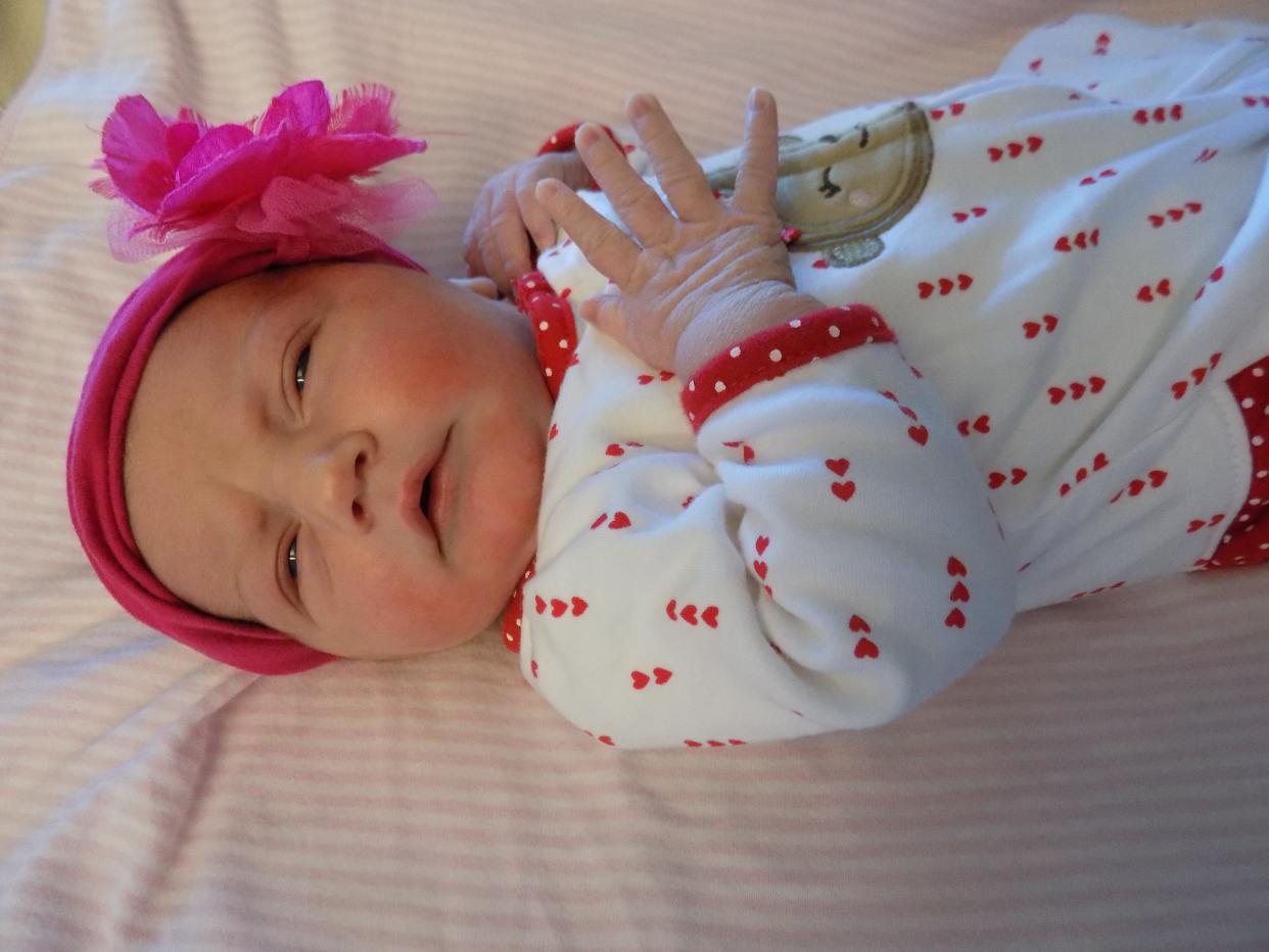 Eliza Joy Hofer was born on New Year's Day to Amanda and Jonathan Hofer of Forbes, N.D.