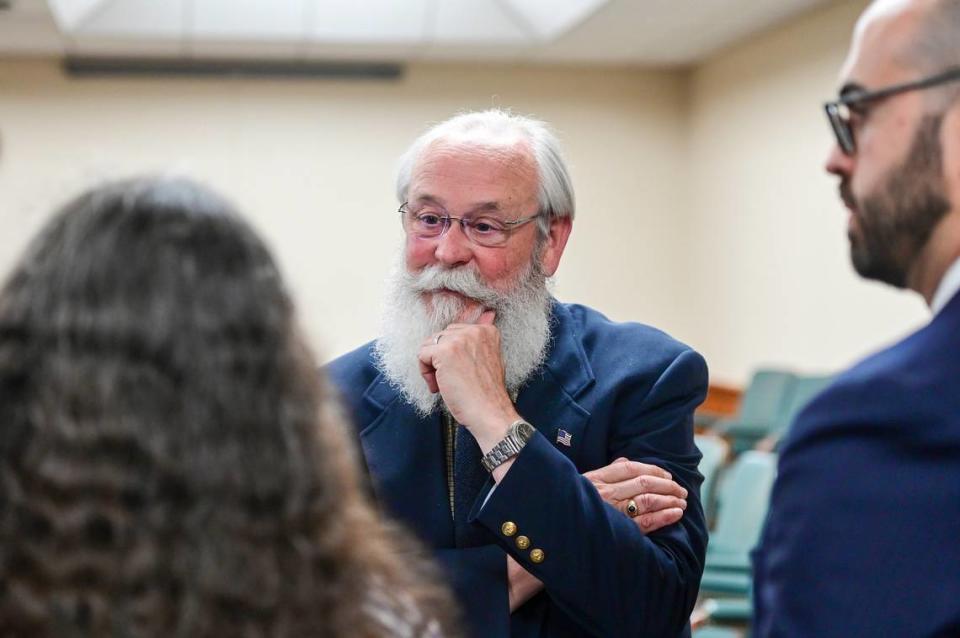 Latah County Prosecutor Bill Thompson is leading the prosecution of University of Idaho student homicide suspect Bryan Kohberger. Zach Wilkinson/AP