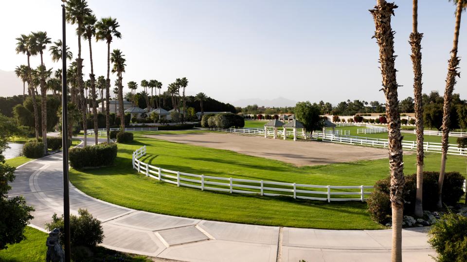 The home’s equestrian facilities.