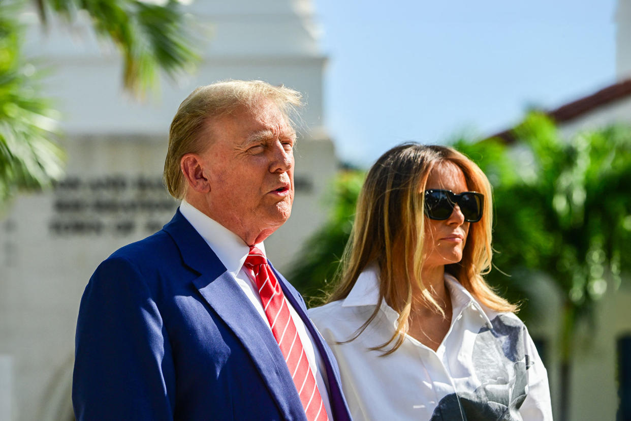 Donald Trump; Melania Trump GIORGIO VIERA/AFP via Getty Images