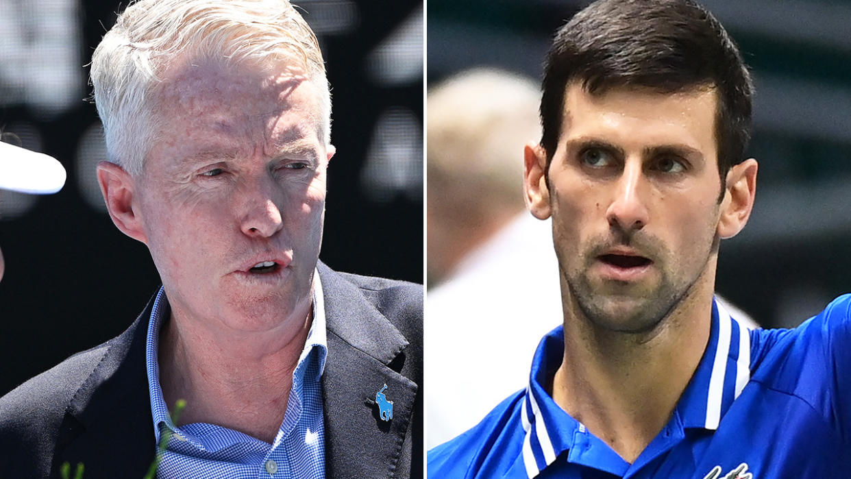 Tennis Australia boss Craig Tiley says Novak Djokovic has every intention of returning to Australia next year for the 2023 Australian Open. Pictures: Getty Images