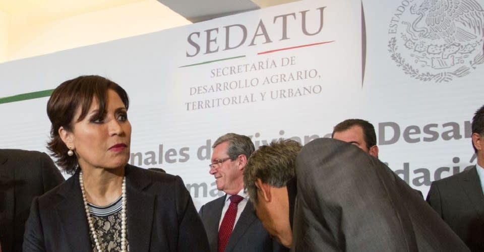Rosario Robles en evento de la Sedatu en 2015