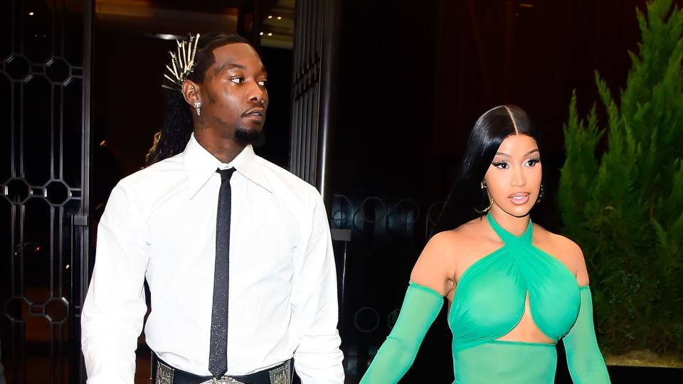 new york, new york september 13 offset and cardi b are seen on september 13, 2023 in new york city photo by raymond hallgc images