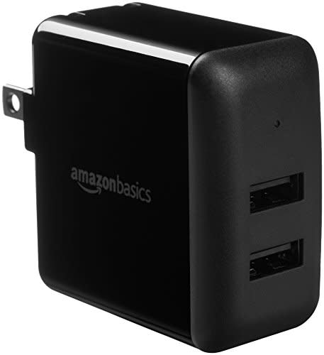 Amazon Basics Dual-Port USB Wall Charger