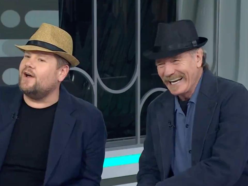 Corden, 45, joined Cranston, 67, for an interview on the US programmeTODAY (TODAY/NBC)