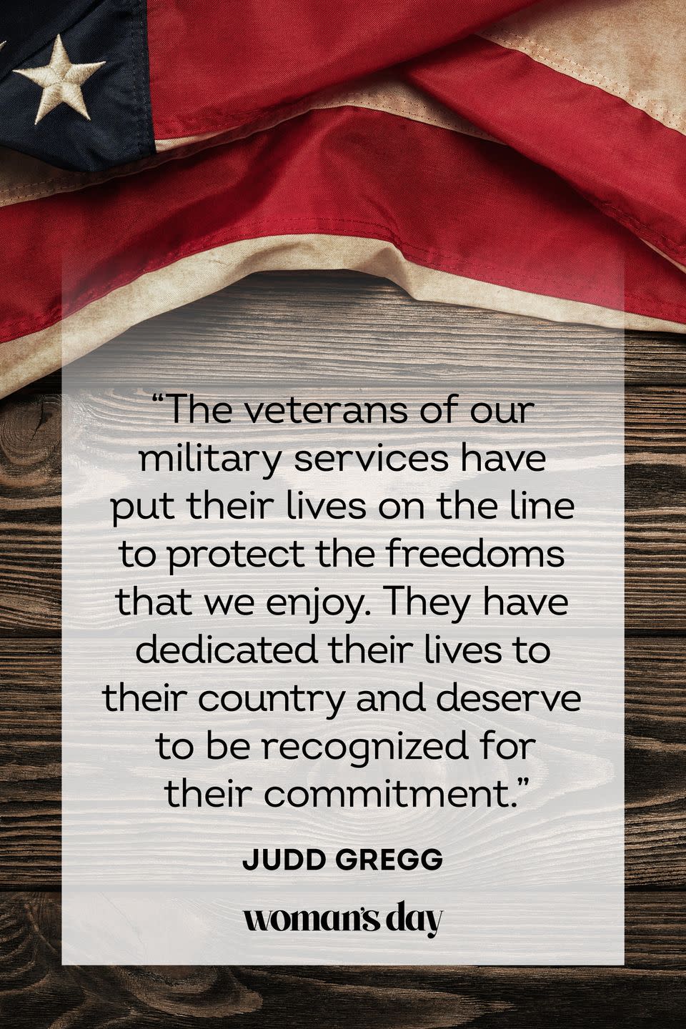 veterans day quotes judd gregg
