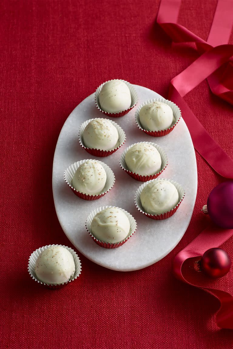 Eggnog Truffles