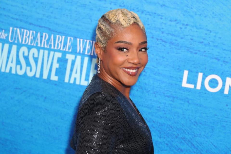 LOS ANGELES, CALIFORNIA – APRIL 18: Tiffany Haddish attends the Los Angeles special screening of “The Unbearable Weight of Massive Talent” at DGA Theater Complex on April 18, 2022 in Los Angeles, California. (Photo by Leon Bennett/Getty Images)
