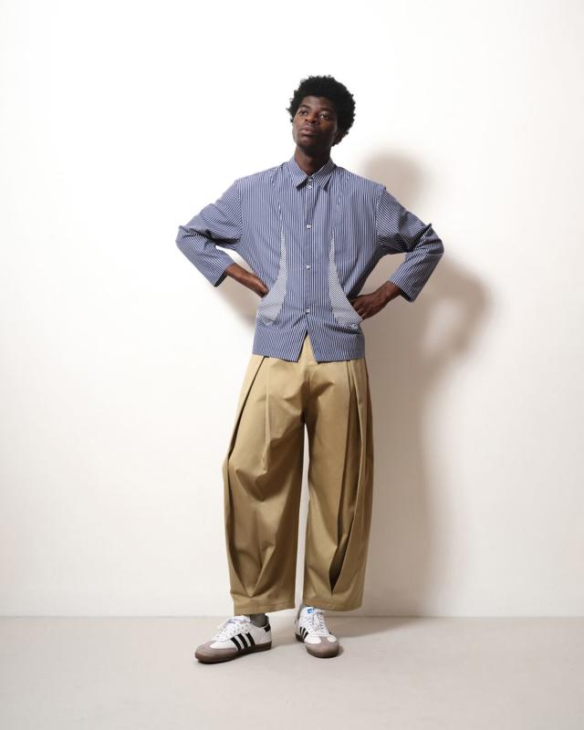 sage nation boxpleat trouser s/m navy+spbgp44.ru