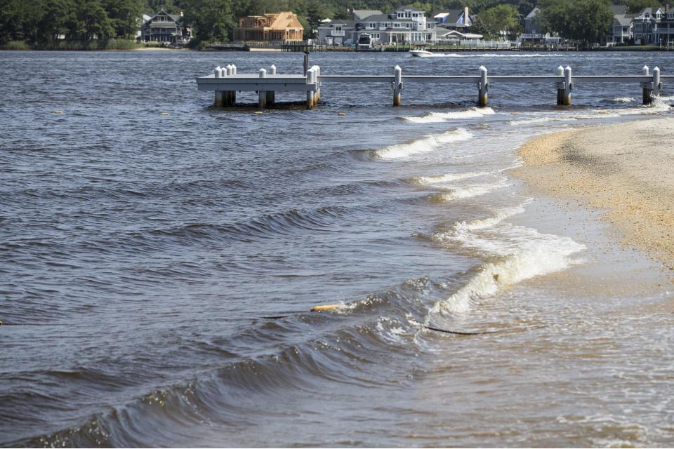 Beachwood Beach West, shown in this 2016 photo, was under a water quality advisory on Tuesday, July 16, due to high levels of bacteria.