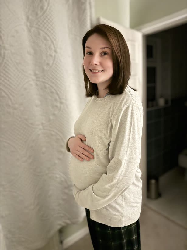 VICKY DAINES, 30, PREGNANT WITH HER THIRD CHILD