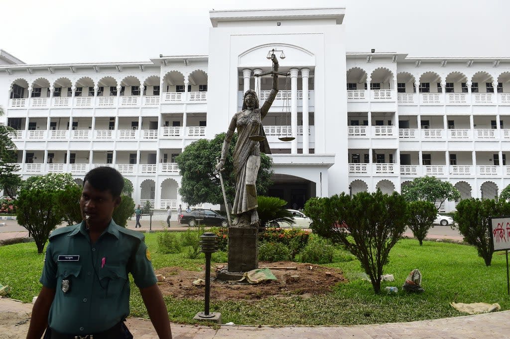 File: The Supreme Court of Bangladesh sacked a woman judge who had said that police should not register rape cases after 72 hours of the crime (AFP via Getty Images)