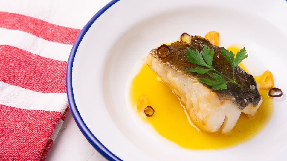 Bacalao al pil-pil is a traditional Basque Country recipe. - Al Gonzalez/iStockphoto/Getty Images