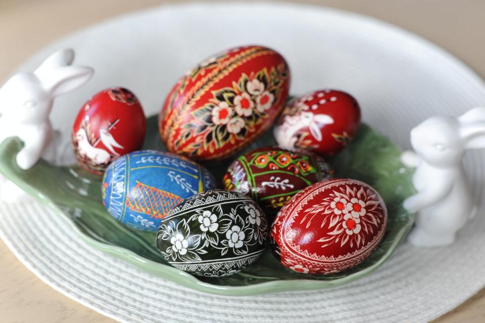 ukrainian pysanky eggs