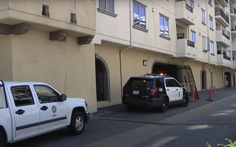 The apartment complex in Los Angeles where Chaney was found dead