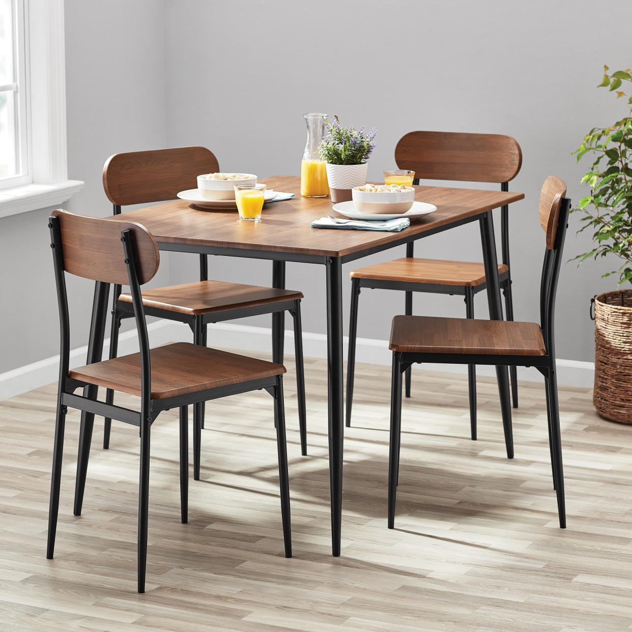 <p><a href="https://go.redirectingat.com?id=74968X1596630&url=https%3A%2F%2Fwww.walmart.com%2Fip%2FMainstays-5-Piece-Modern-Wood-Metal-Dining-Room-Set-Seats-4-for-Indoor-Walnut-Color%2F708010203&sref=https%3A%2F%2Fwww.goodhousekeeping.com%2Fhome-products%2Fg43907837%2Fbest-furniture-walmart%2F" rel="nofollow noopener" target="_blank" data-ylk="slk:Shop Now;elm:context_link;itc:0;sec:content-canvas" class="link rapid-noclick-resp">Shop Now</a></p><p>Five-Piece Dining Room Set</p><p>walmart.com</p><p>$173.79</p>