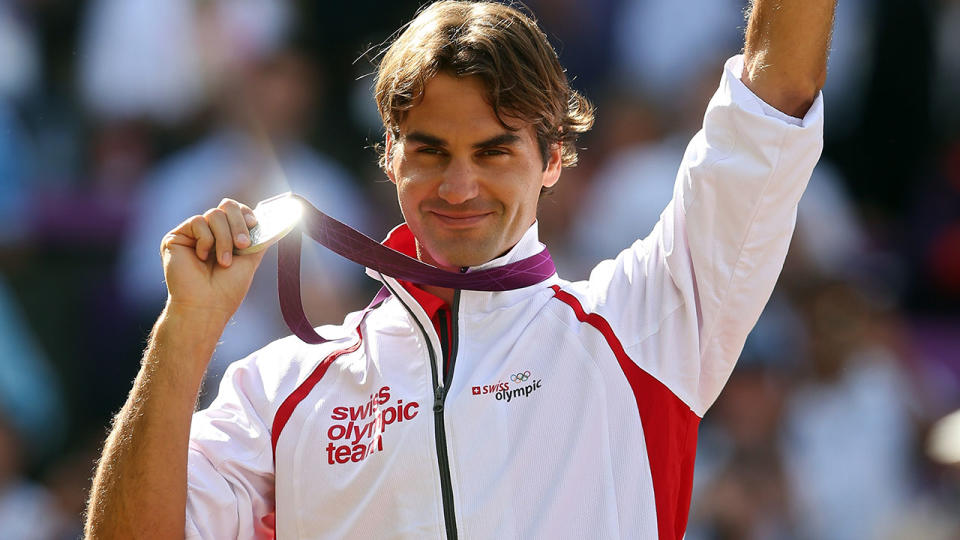 Roger Federer, pictured here at the London Olympics in 2012.