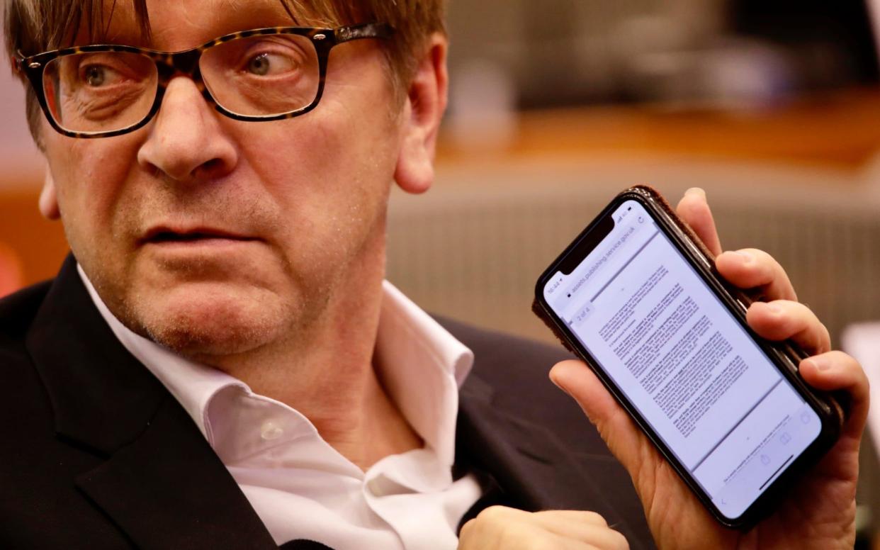 Guy Verhofstadt had earlier tweeted his support for Joe Biden - AP