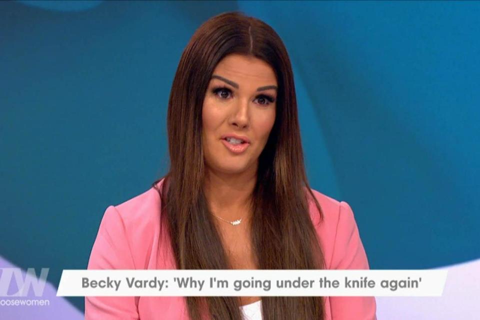 Panelist: Rebekah Vardy made the comments during an interview on Loose Women (ITV)