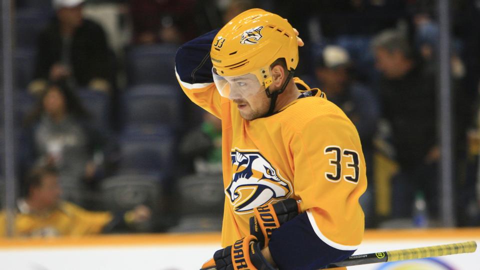 The Nashville Predators forward suffered a vicious cross-check on Saturday. (Photo by Danny Murphy/Icon Sportswire via Getty Images)