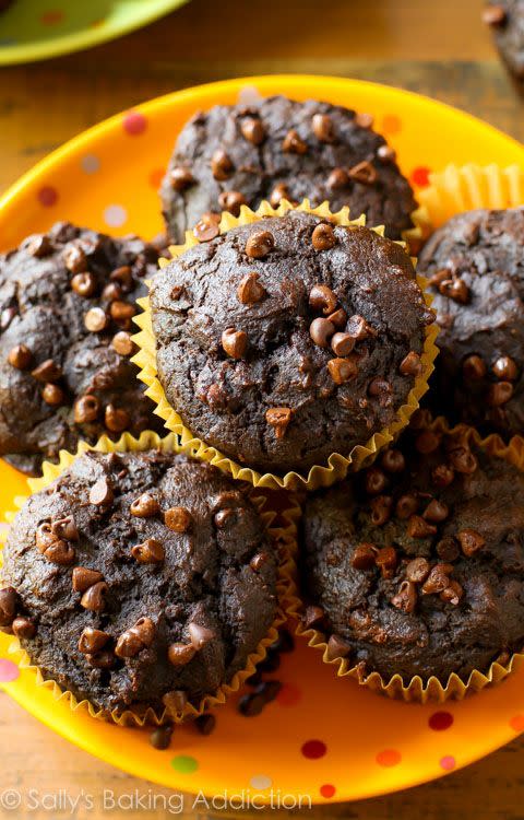 Chocolate Pumpkin Spice Muffins