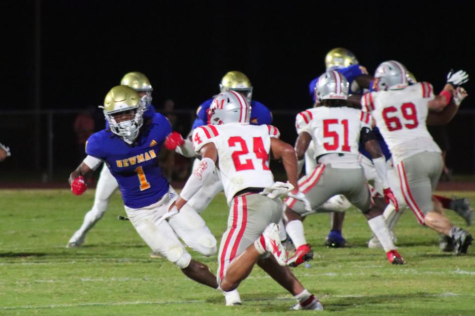 Cardinal Newman defeated Massachusetts state champion Catholic Memorial, 35-2, in Week 4 to hand the Knights their first loss since 2019.