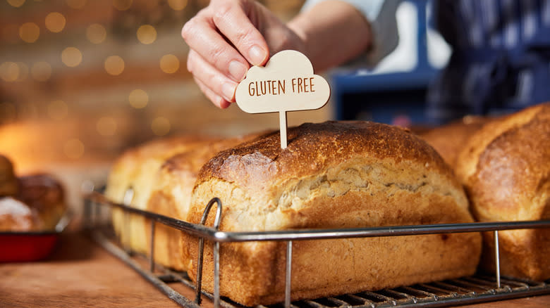 Loaves of gluten-free bread