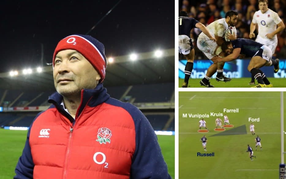 Eddie Jones at Murrayfield before the captain's run in 2016 - Getty Images