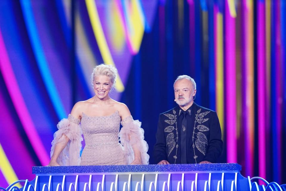Hosting Eurovision with Graham Norton (Getty Images)