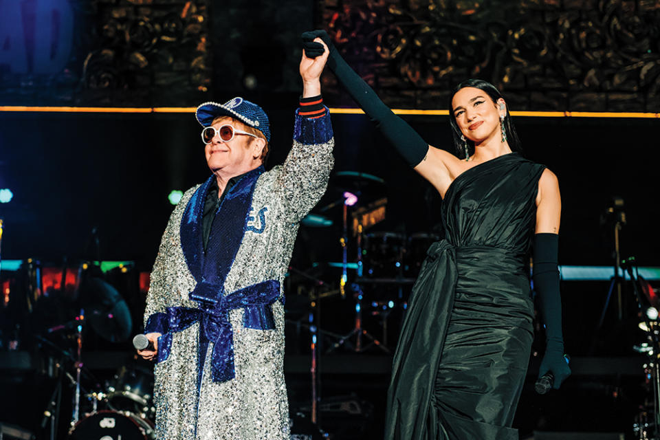 Elton John Dua Lipa Dodger Stadium