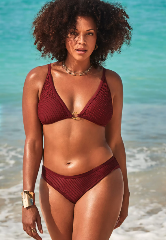 GabiFresh Knit Mesh Overlay Bikini Set. Image via Swimsuits for All.