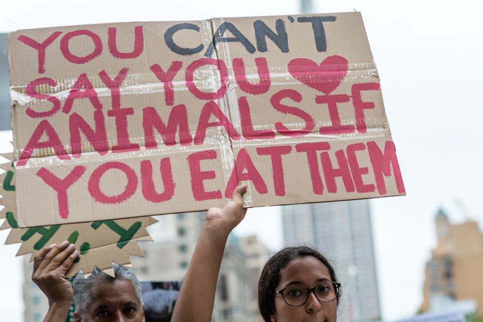 Vegans have been asked to confront dairy farmers at their place of business (Picture: PA)