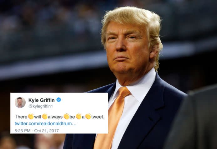 Of course Donald Trump tweeted about the Yankees in 2012. (Photo: Getty)