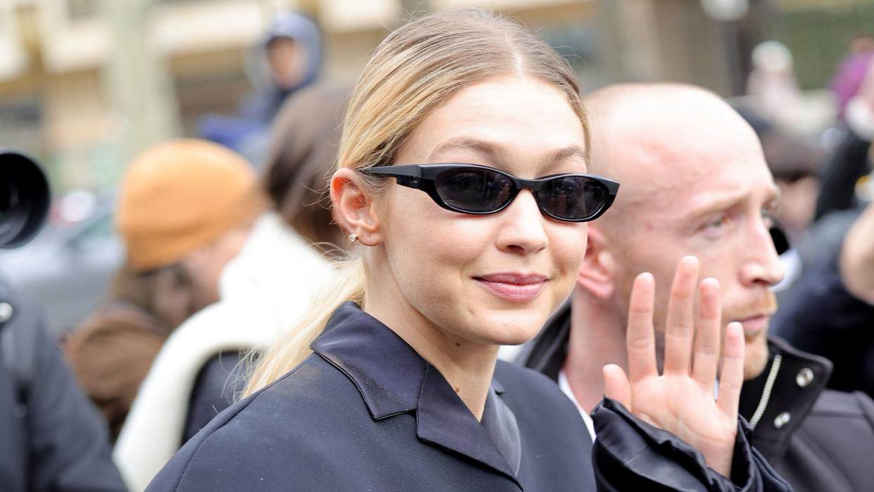 Gigi Hadid attends the Miu Miu Womenswear Fall/Winter 2024-2025 show as part of Paris Fashion Week on March 05, 2024 in Paris, France.