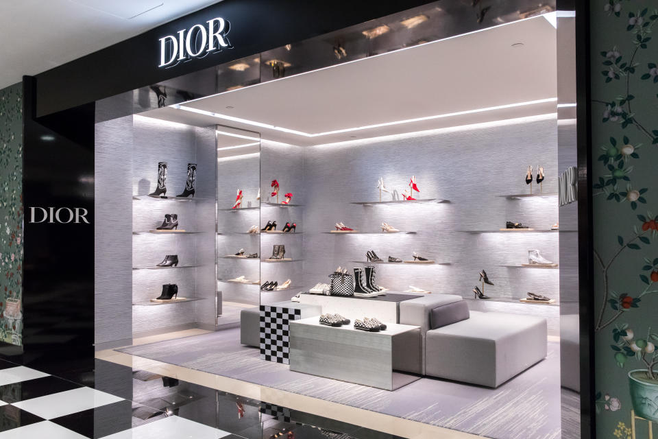 The Dior footwear department at Bloomingdale’s. - Credit: Benjamin Lozovsky/Lozophoto.com